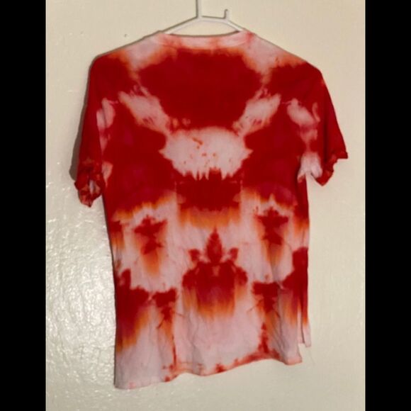 Carbon Copy Women’s Shirt tie dyed tomato red Sz M - Picture 6 of 8